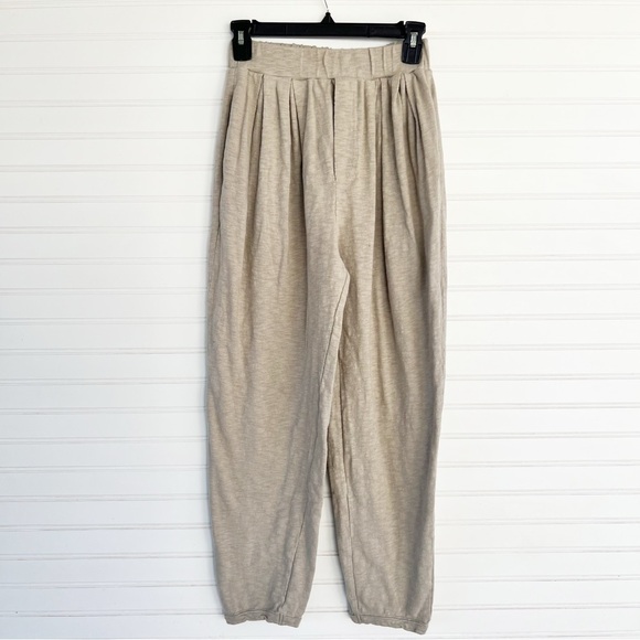 Free People Beach Pleated High Rise Joggers Size S - Picture 2 of 12